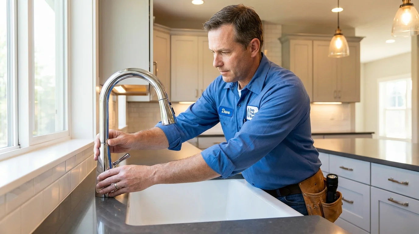 Kitchen faucet installation by Johns Plumbing LLC in La Mirada
